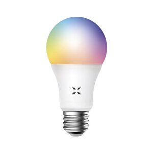 Wi-Fi LED Akıllı RGB Ampul  Mobil Uygulama Denetimli, Google Home ve Alexa Uyumlu Çok Renkli Lamba X7021