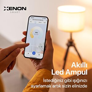Wi-Fi LED Akıllı RGB Ampul  Mobil Uygulama Denetimli, Google Home ve Alexa Uyumlu Çok Renkli Lamba X7021