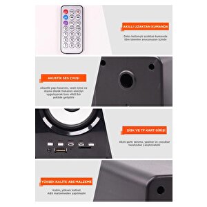 Tori̇ma D23 Siyah Bluetooth Hoparlör 3.5mm Jack Kablolu Bilgisayar Hoparlörü