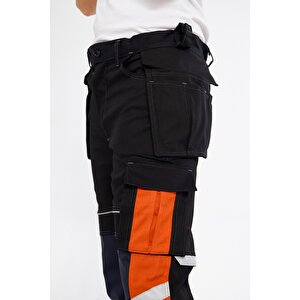 Orange Safety Harman Karışımı Likrali Tactical Pantolon