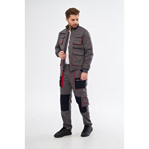 Gri Harman Karışımı Ceket 3XL