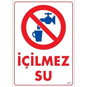 Pvc Levha Quot;i̇çilmez Suquot; 25x35 Cm