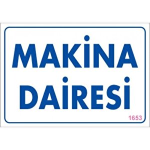 Pvc Levha Quot;makina  Dairesiquot; 17,5*25 Cm
