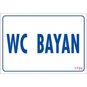 Pvc Levha Quot;wc Bayanquot; 17,5*25 Cm
