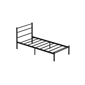Metal Karyola,90X200 cm Basic Metal Karyola, Siyah, Ferforje Karyola