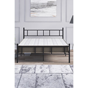 Metal Karyola, Akın Metal Karyola, 150x200 Cm Siyah, Ferforje Karyola