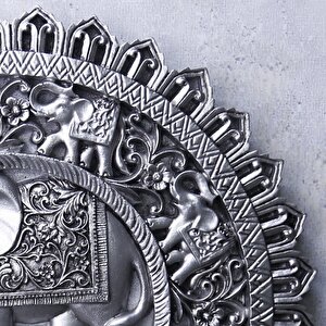 Elephant Duvar Aksesuarı Gümüş