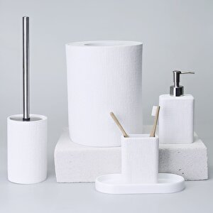 Linen Tuvalet Fırçası Beyaz