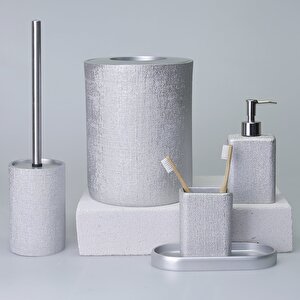 Linen Tuvalet Fırçası Gümüş