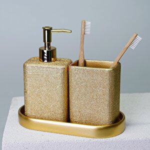 Linen Banyo Seti Altın
