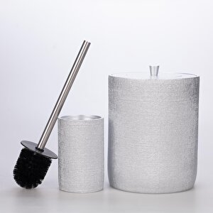 Linen Banyo Seti Gümüş
