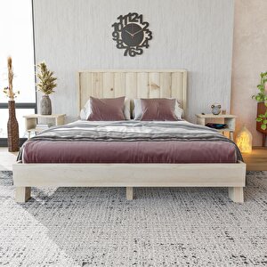 Hüma Model Doğal Çam Ahşap Karyola ( Dikey ) 120x200 cm