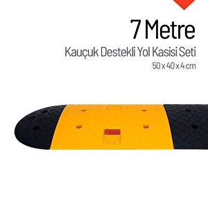 Kauçuk Yol Kasisi Destekli, Hız Kesici Set 7 Metre
