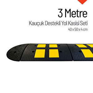 Kauçuk Destekli Hız Kesici - 3 Metre Set