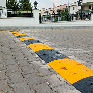 Kauçuk Yol Kasisi Destekli, Hız Kesici Set 5 Metre