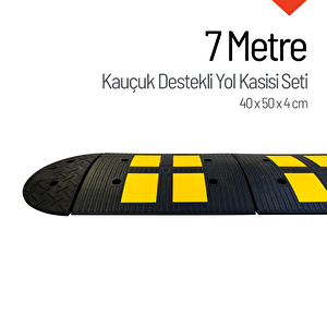 Kauçuk Destekli Yol Kasisi 7 Metre Set