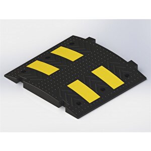 Kauçuk Hız Kesici, Yol Kasisi 50 X 50 X 4,5 Cm