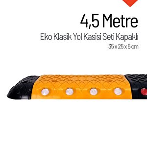 Eko Klasik Hız Kesici Set Kapaklı Plastik, Yol Kasisi 4,5 Metre