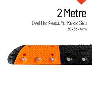 Oval Hız Kesici, Yol Kasisi 2 Metre
