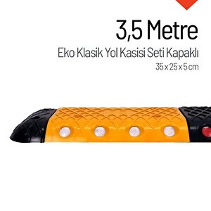 Eko Klasik Hız Kesici Set Kapaklı Plastik, Yol Kasisi 3,5 Metre