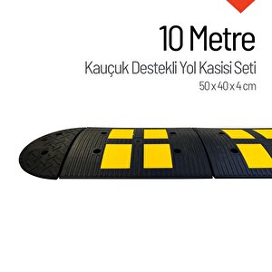 Kauçuk Yol Kasisi Destekli, Hız Kesici Set 10 Metre