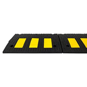 Kauçuk Rampa Set, Otopark Rampası, Kaldırım Rampası 50x30x4,5 Cm - 3 Bantlı - 5 Metre