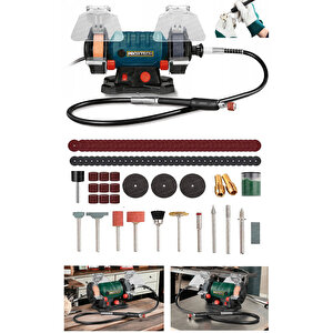 Yüksek Turbo Motorlu Çark Motoru Devirli Dramel Zımpara Bileme Gravü Mengeneli̇ Oyma Taşlama Seti