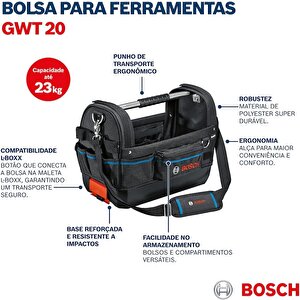 Bosch Profesyonel Gwt 20 Profesyonel Takım Çantası - 1600a025l6
