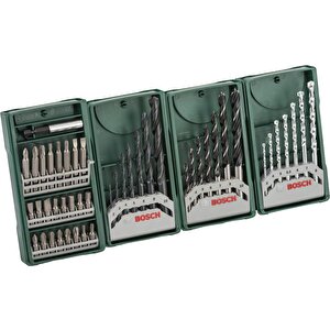 Bosch X-line Mini Ahşap, Beton, Metal, Vidalama Uçlu 3+1 Set 2607017071