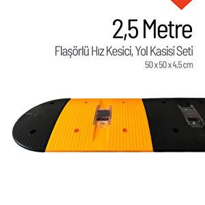 Flaşörlü Hız Kesici, Yol Kasisi 2,5 Metre