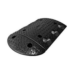Oval Plastik Hız Kesici Kapağı 30 X 10 X 4 Cm - Siyah