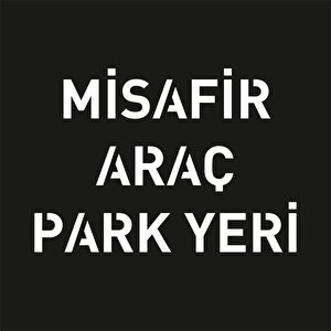 Boyama Şablonu Misafir Araç Park Yeri Kompozit 100x100cm
