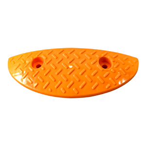 Oval Hız Kesici Kapağı, Yol Kasisi Kapağı 10 X 30 X 5 Cm Sarı