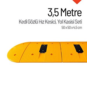 Kedi Gözlü Hız Kesici, Yol Kasisi 3,5 Metre