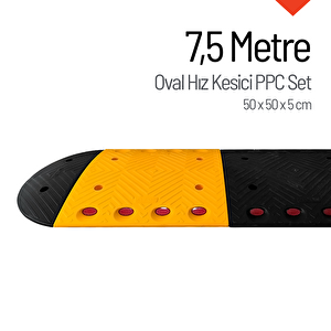 Oval Hız Kesici Ppc, Yol Kasisi 7,5 Metre