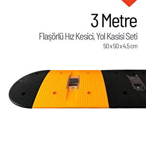 Flaşörlü Hız Kesici, Yol Kasisi 3 Metre