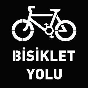 Boyama Şablonu Bisiklet Yolu Alüminyum 100x100cm