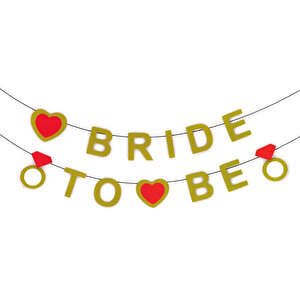 Bride To Be Banner, 3,50 Mt, Altın