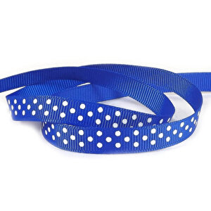 Grogren Kurdele, 1,0 Cm X 23 Mt - Puanlı Mavi̇