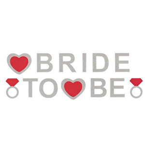 Bride To Be Banner, 3,50 Mt, Gümüş
