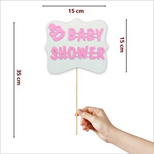Baby Shower Konuşma Balonu Çubuğu - Pembe