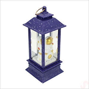 Uçuşan Simli,12,5cm X 5cm Led Işıklı Astronot Fener Küre - D