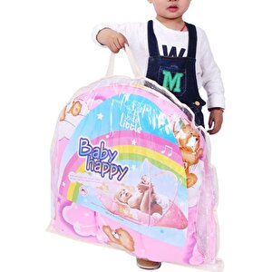 Katlanabilir Bebek Cibinlik Sineklik Seti, 92 Cm - Pembe