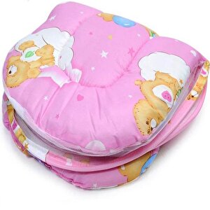 Katlanabilir Bebek Cibinlik Sineklik Seti, 92 Cm - Pembe