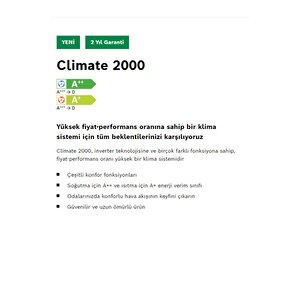 Climate 2000 Cl2000-53we 18.000 Btu A++ R32