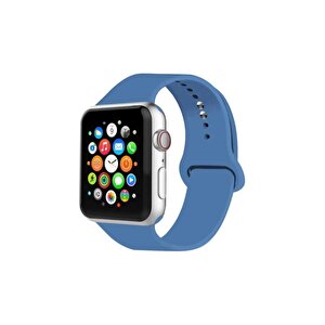 Apple Watch Uyumlu Kordon 2 3 4 5 Seri 38 Mm Ve 40 Mm Silikon Kordon Kayış