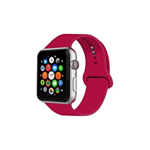Apple Watch Uyumlu Kordon 2 3 4 5 Seri 42 Mm Ve 44 Mm Silikon Kordon Kayış