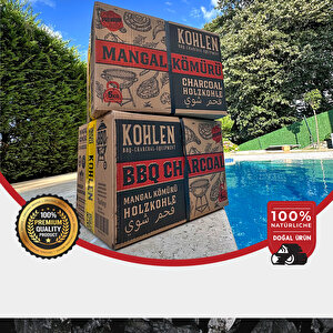 Kohlen Doğal Meşe Mangal Kömürü 4kg Bbq Özel