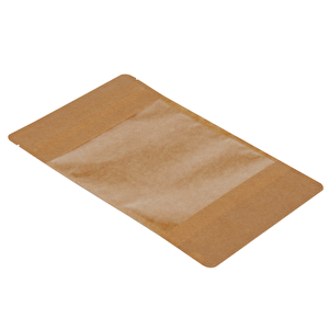 20 Cm X 30 Cm + 5 Cm -500 Adet Kraft Geniş Pencereli Doypack 500 Adet