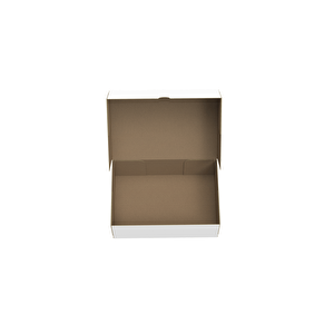 30x20x10 - Beyaz Kesimli Karton Kutu - Internet Ve Kargo Kutusu - 25 Adet